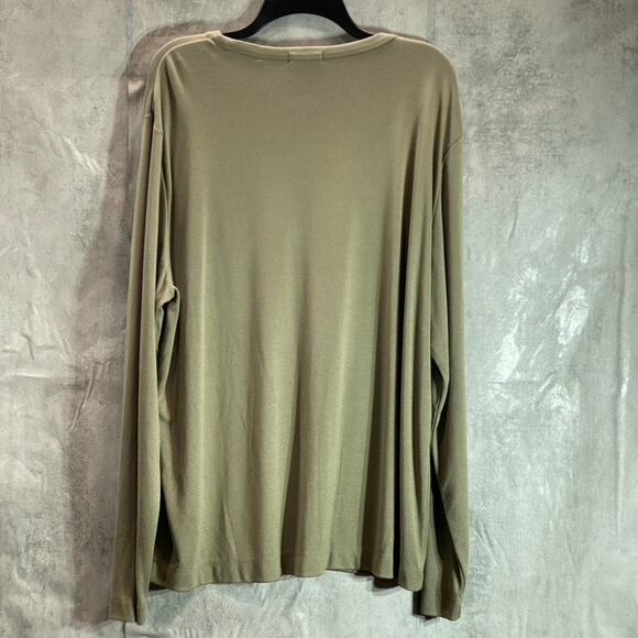 THEORY Men's Wassabi Gaskell NL Animone Milano Crewneck Long Sleeve T-Shirt - Picture 2 of 10